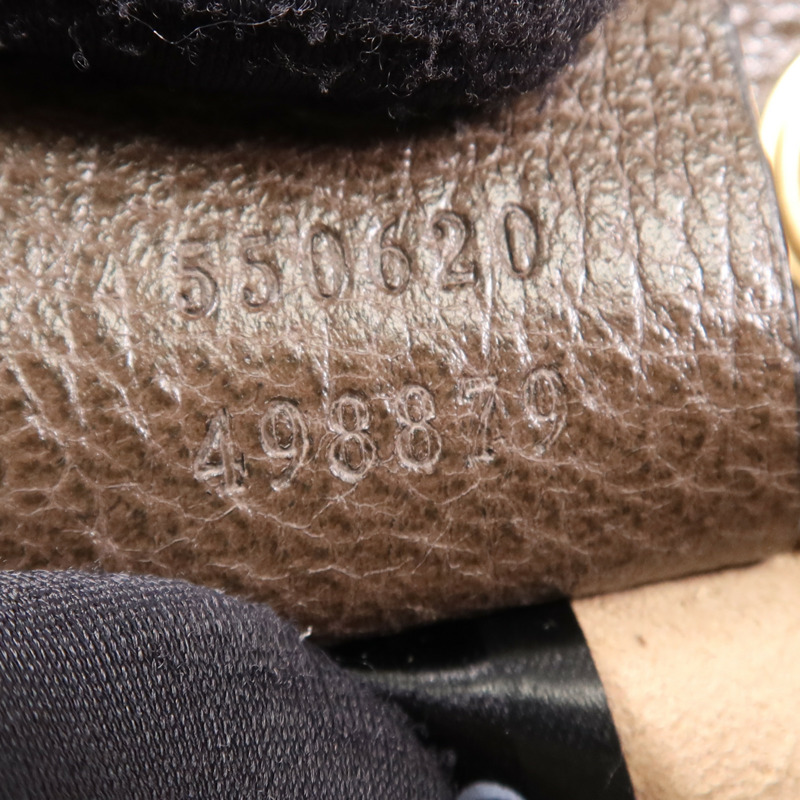 GUCCI 塗層帆布GG Mini Bucket金扣肩背袋-13