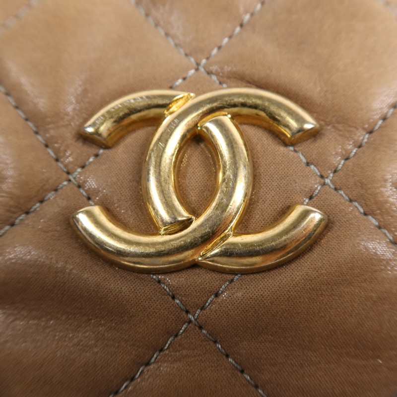 CHANEL 牛皮皮革Chain Shoulder Bag金扣鏈帶手挽肩背兩用袋-13