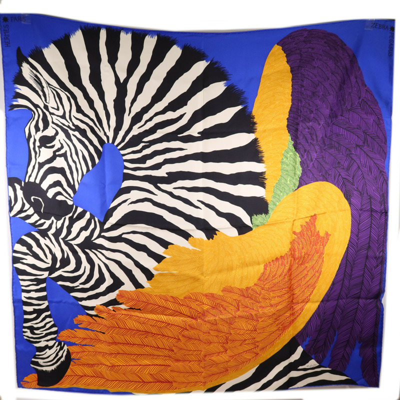 HERMES 絲質Scarf 90X90絲巾Multicolor-0
