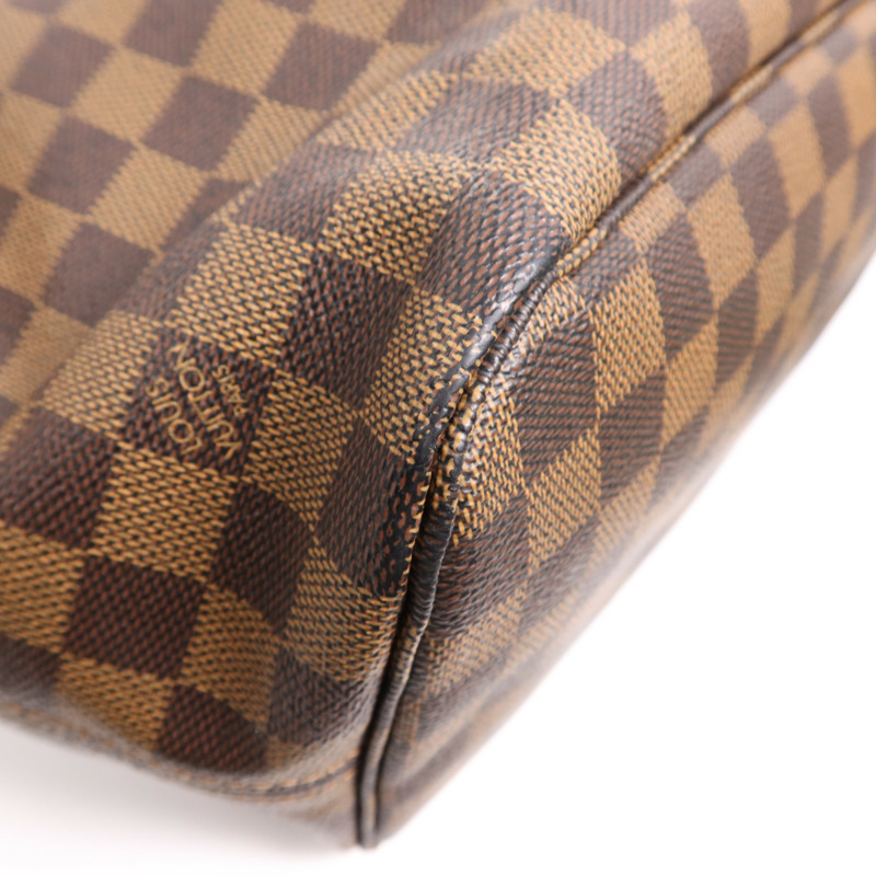 LOUIS VUITTON Damier Neverfull MM金扣手挽袋/肩背袋-8