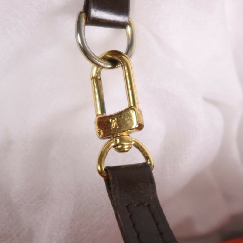 LOUIS VUITTON Damier Neverfull MM金扣手挽袋/肩背袋-9