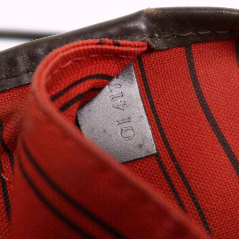 LOUIS VUITTON Damier Neverfull MM金扣手挽袋/肩背袋-13