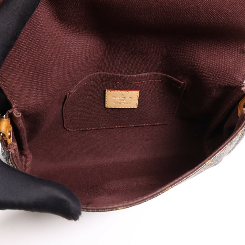 LOUIS VUITTON Monogram Favorite MM金扣手挽肩背兩用袋-11