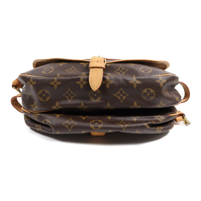 LOUIS VUITTON Monogram Saumur 30金扣肩背袋-3