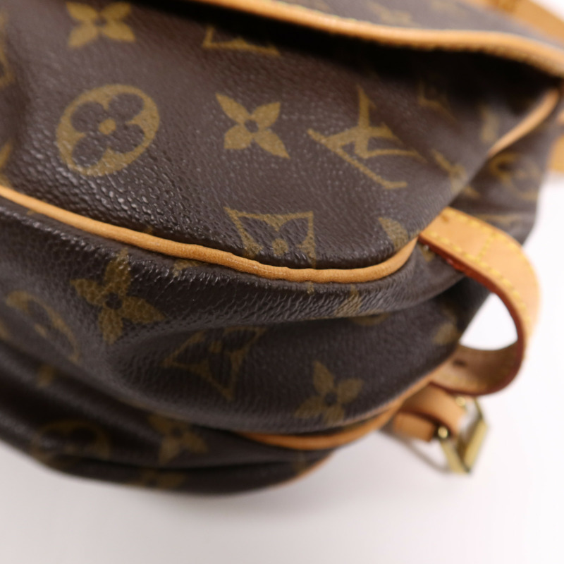 LOUIS VUITTON Monogram Saumur 30金扣肩背袋-4