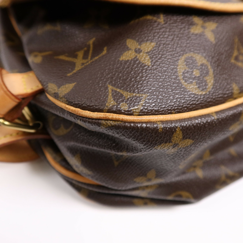 LOUIS VUITTON Monogram Saumur 30金扣肩背袋-5