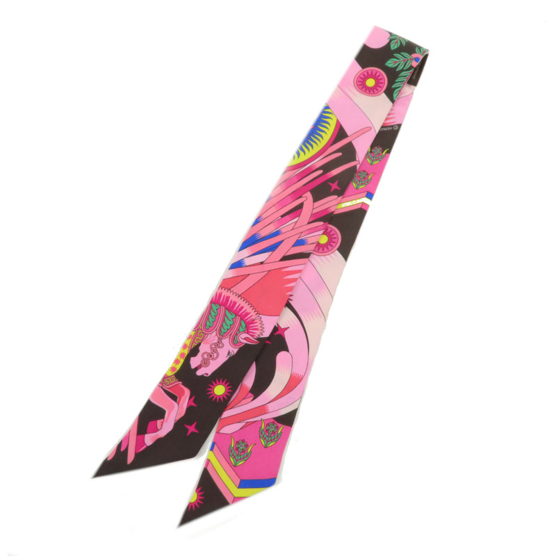 HERMES 絲質Twilly絲巾-1
