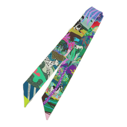 HERMES 絲質Twilly絲巾