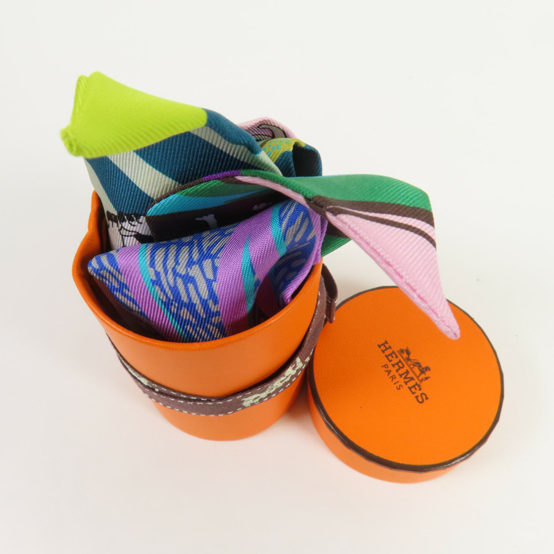 HERMES 絲質Twilly絲巾-8
