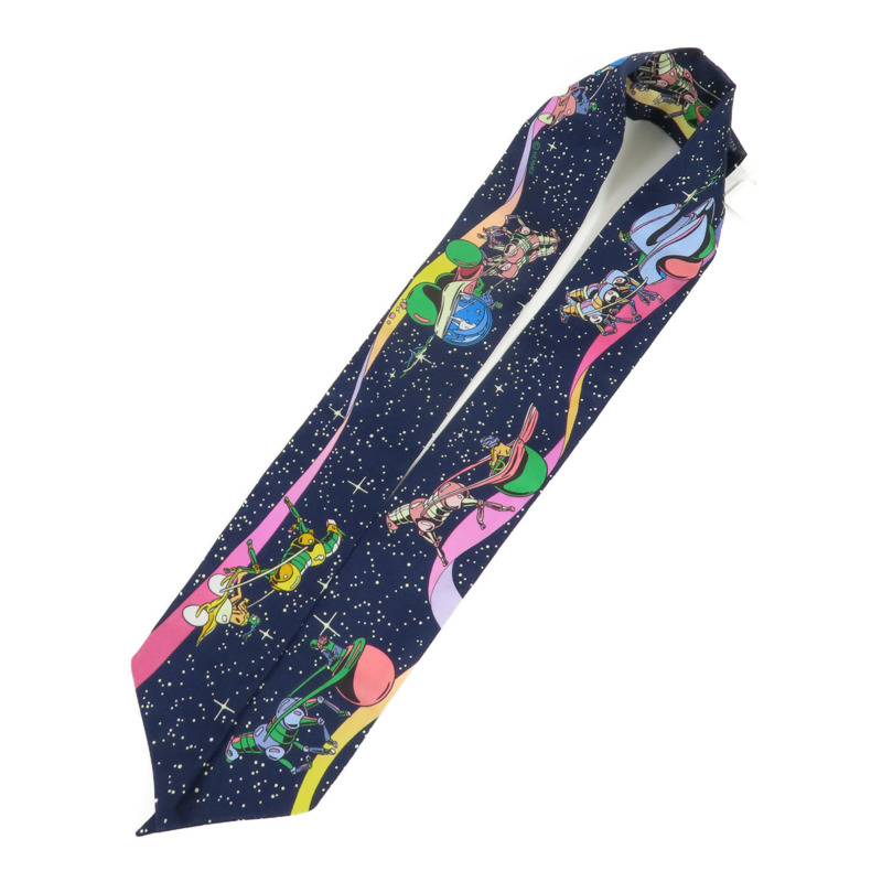 HERMES 絲質Twilly絲巾-4