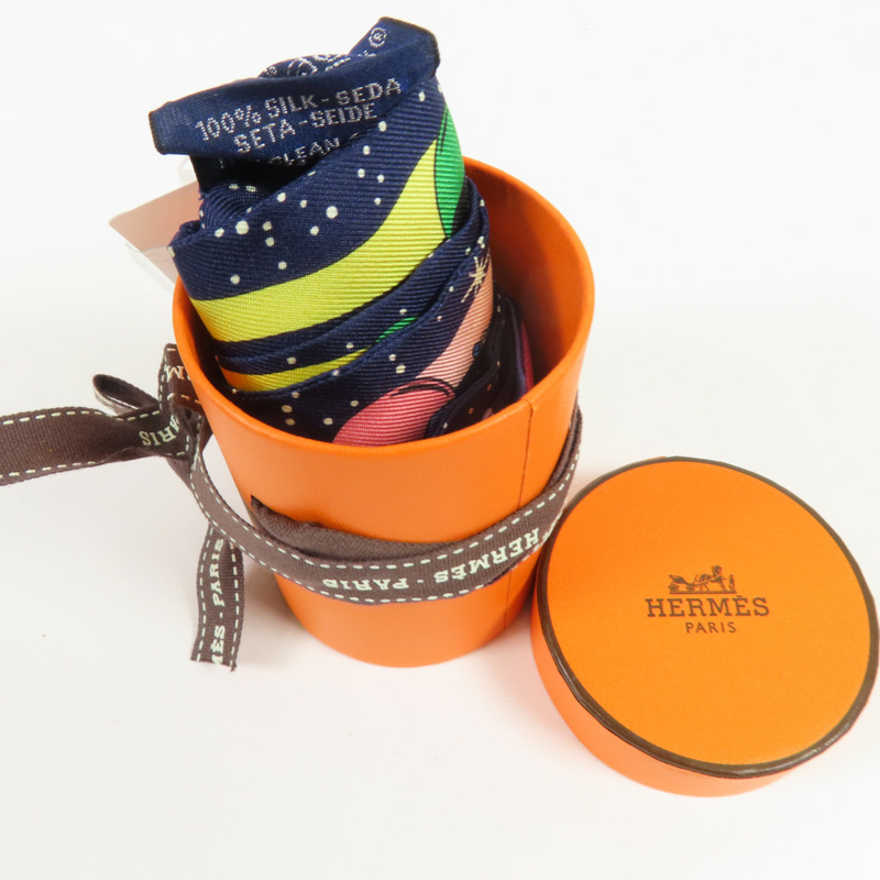 HERMES 絲質Twilly絲巾-8