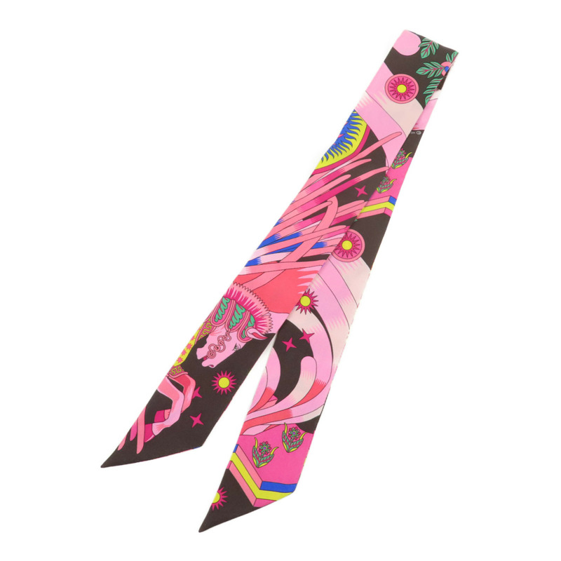 HERMES 絲質Twilly絲巾-1