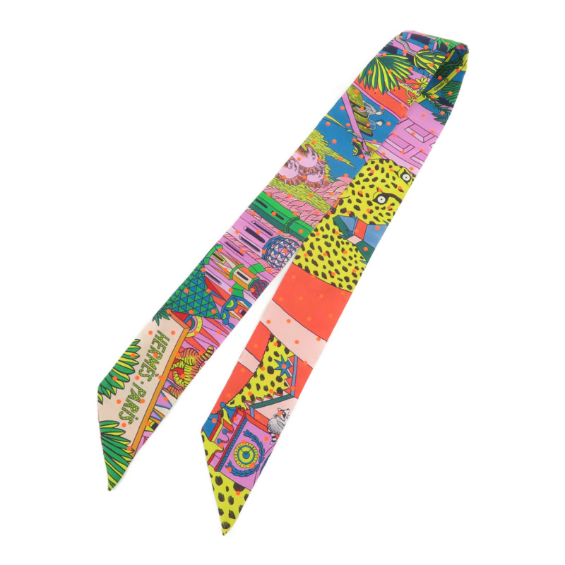 HERMES 絲質Twilly絲巾-0