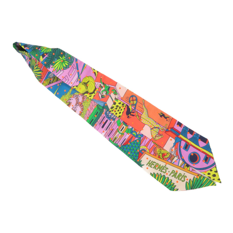 HERMES 絲質Twilly絲巾-2