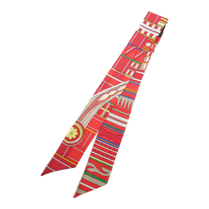 HERMES 絲質Twilly絲巾-1