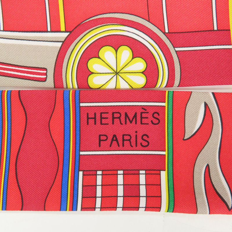 HERMES 絲質Twilly絲巾-3