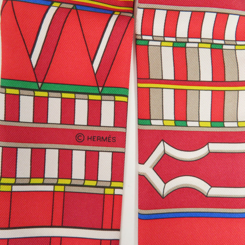 HERMES 絲質Twilly絲巾-5