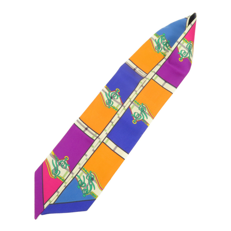 HERMES 絲質Twilly絲巾-4