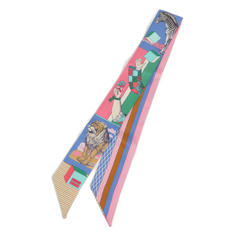 HERMES 絲質Twilly絲巾-0