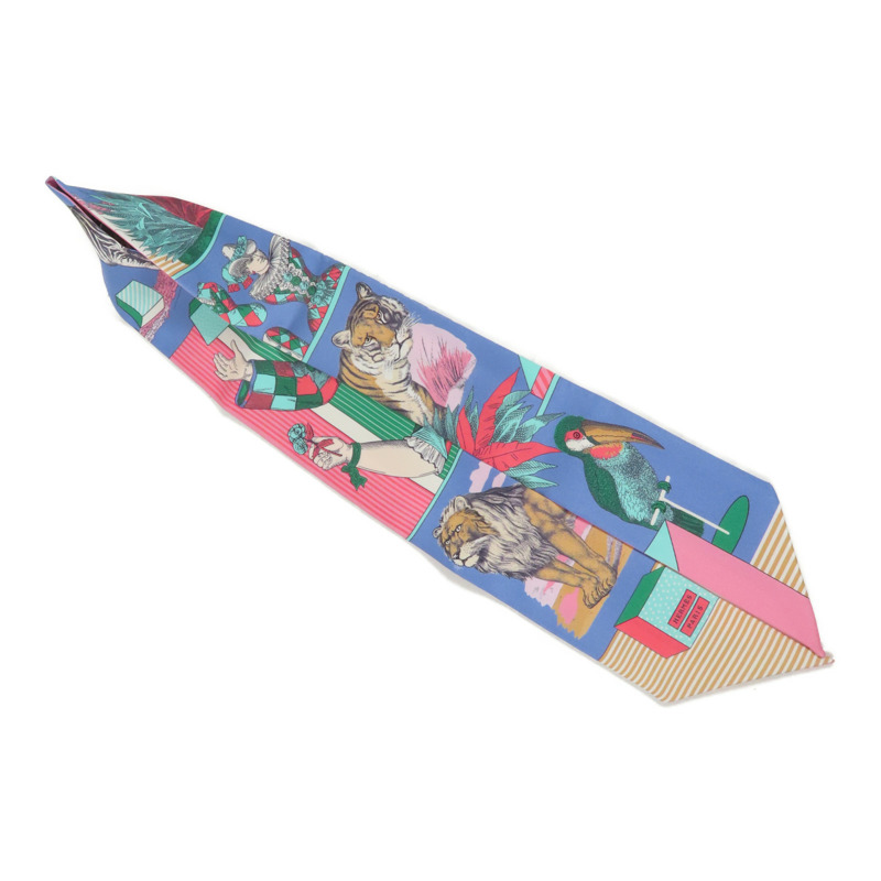 HERMES 絲質Twilly絲巾-2