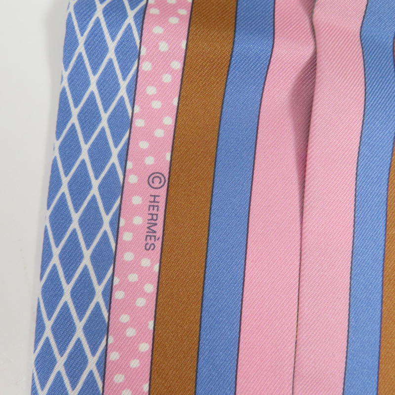 HERMES 絲質Twilly絲巾-5