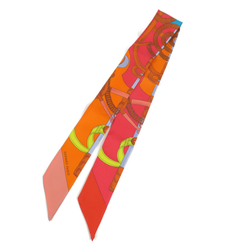 HERMES 絲質Twilly絲巾-0