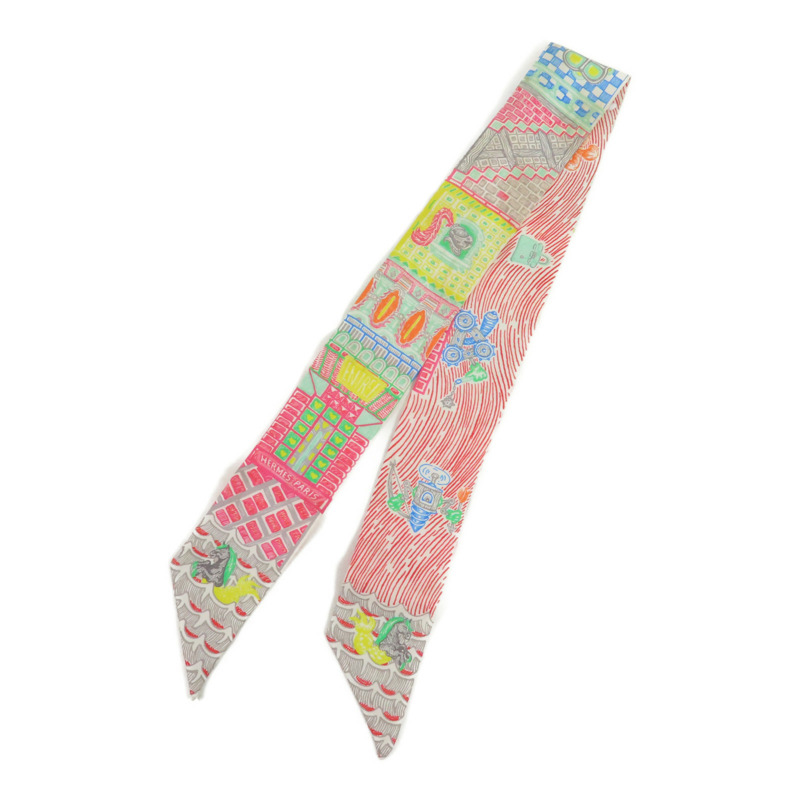 HERMES 絲質Twilly絲巾-0