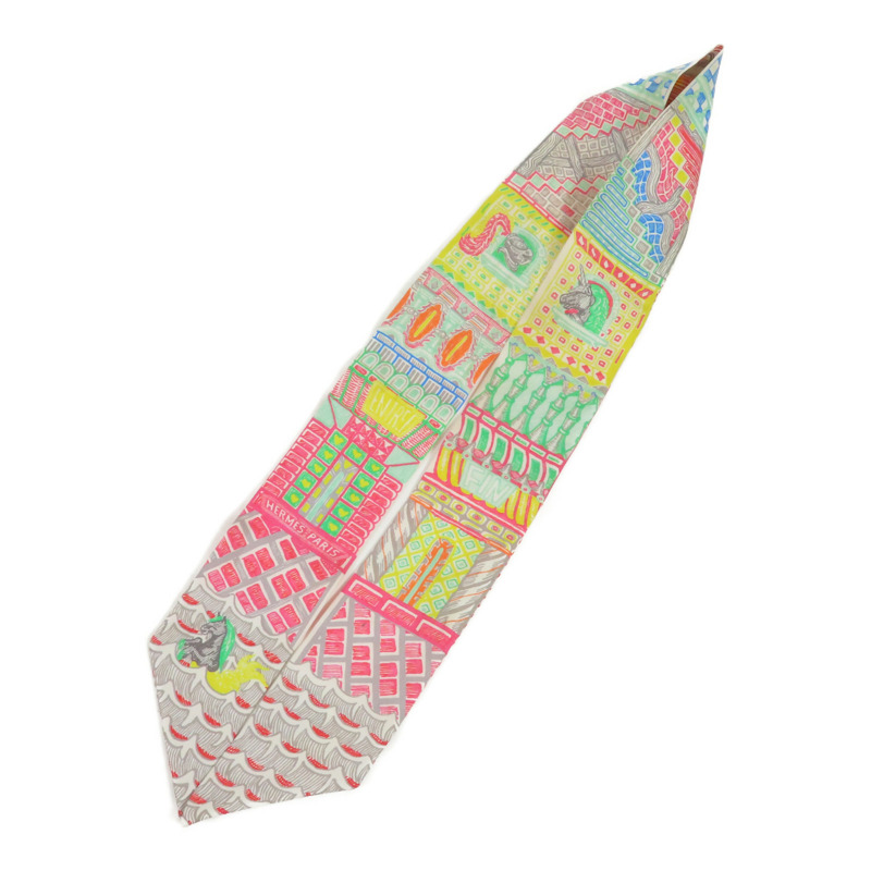 HERMES 絲質Twilly絲巾-2
