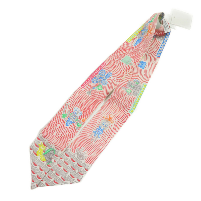 HERMES 絲質Twilly絲巾-4