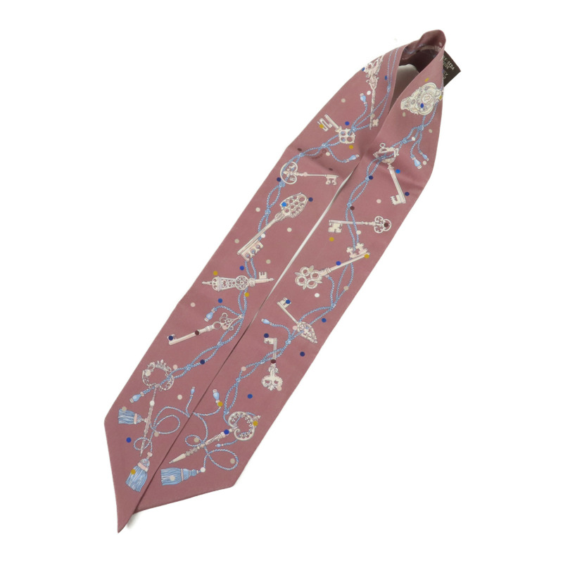 HERMES 絲質Twilly絲巾-6