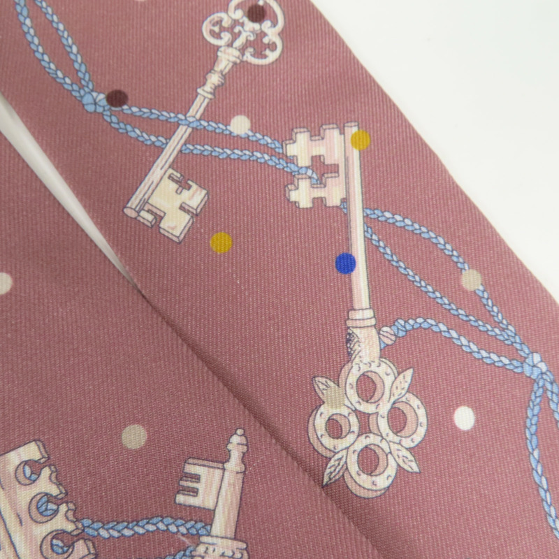 HERMES 絲質Twilly絲巾-7