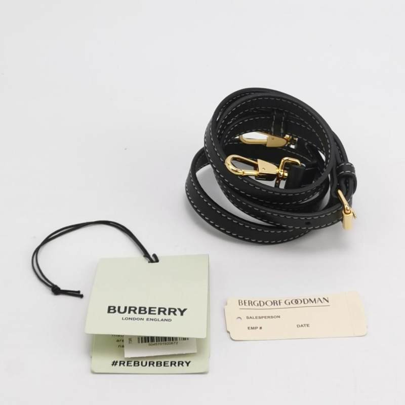 Burberry 迷你牛皮拼色格纹斜挎包单肩包-8