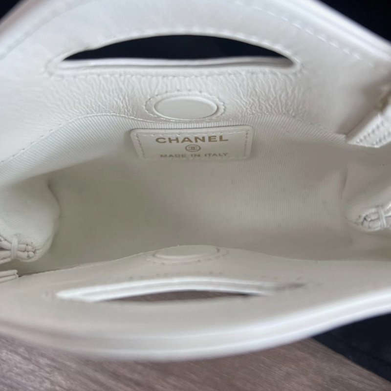 CHANEL 3lbagnanomini皮穿鏈手提肩背斜背鏈條包13.5*12*6 99新配件塵袋-4