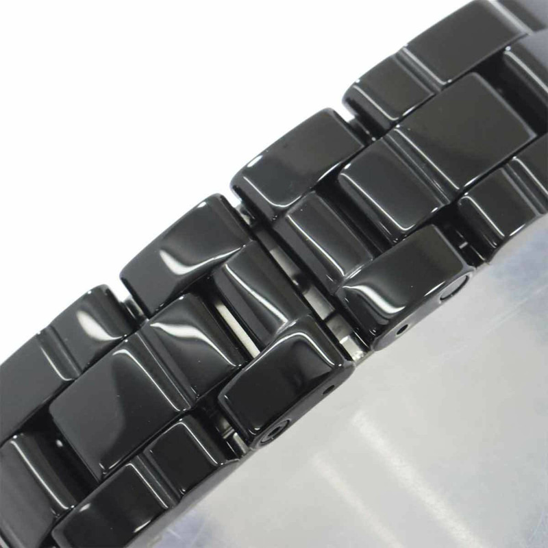 香奈兒 J12 33毫米 H1625 女士腕錶，鑲嵌12顆鑽石，日期顯示，黑色陶瓷石英機芯-6