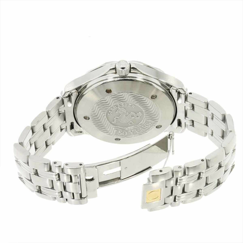 歐米茄海馬300 GMT 2534 50 50週年紀念款男士腕錶，附日期顯示，黑色，自動機械錶-3