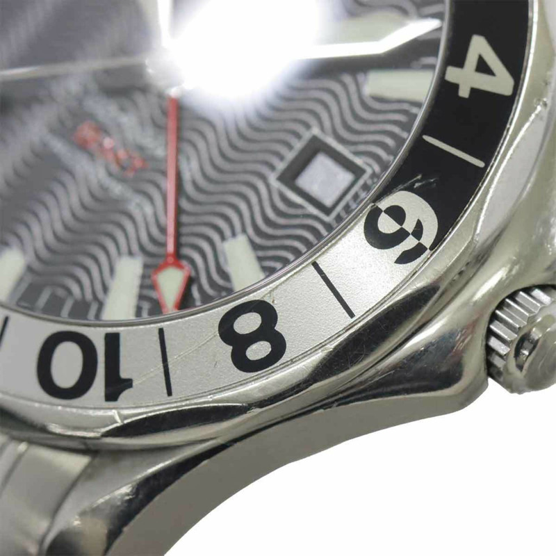 歐米茄海馬300 GMT 2534 50 50週年紀念款男士腕錶，附日期顯示，黑色，自動機械錶-6