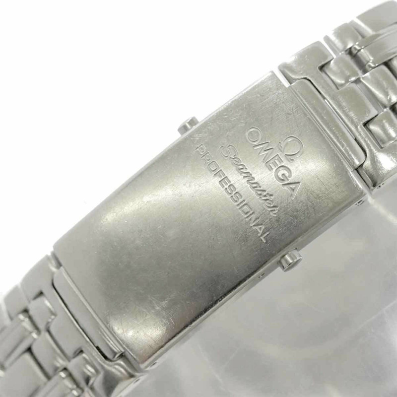 歐米茄海馬系列專業潛水錶300公尺 2221 80 男士腕錶，附日期顯示，藍色石英錶-6