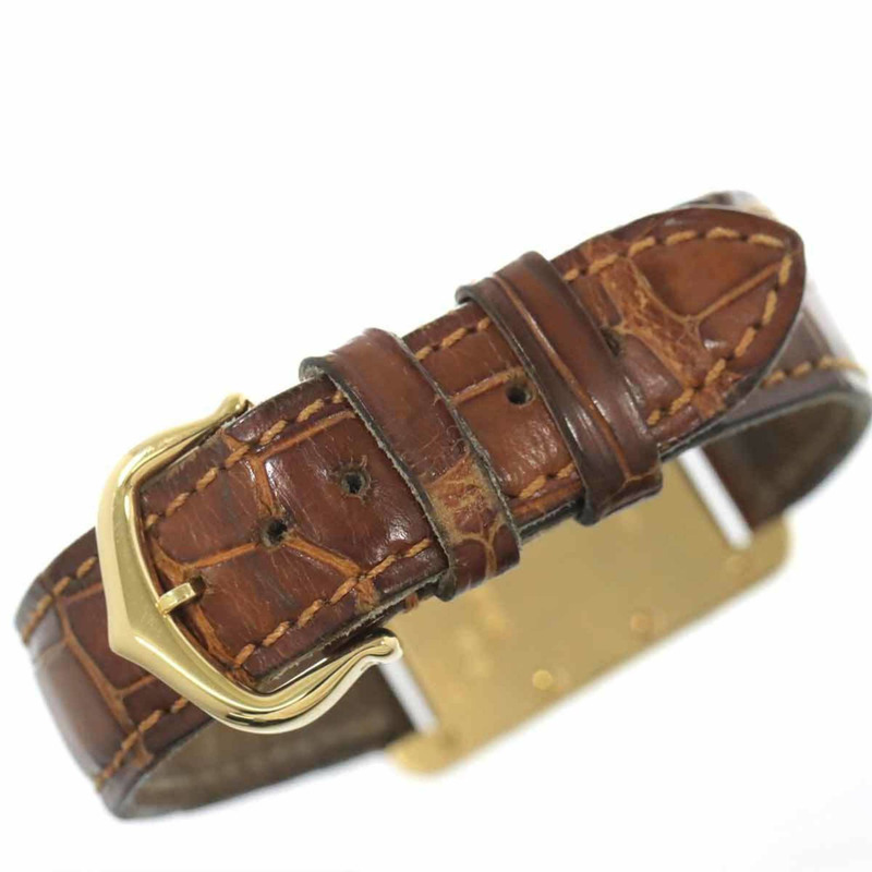 卡地亞 Tank Louis SM W1529856 女士 18K 黃金石英腕錶-5