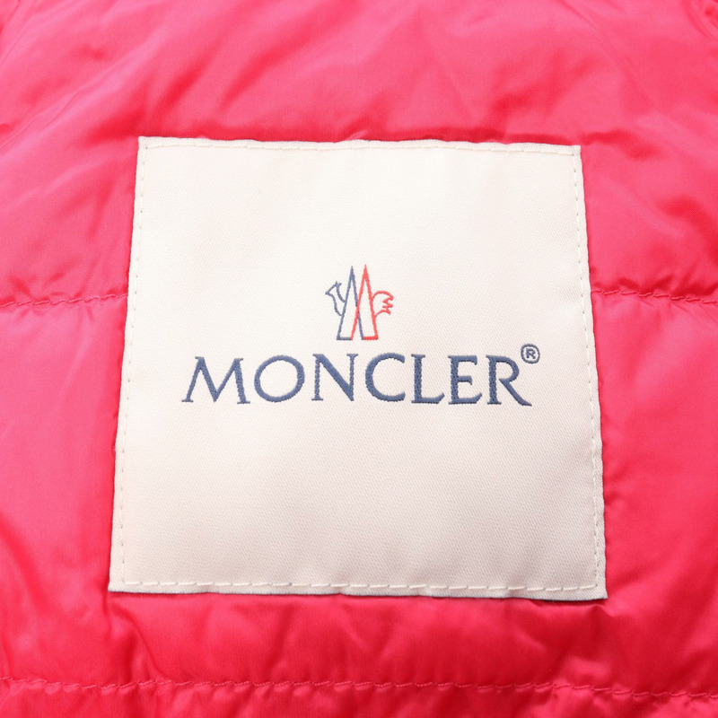 MONCLER LANS 拉鍊尼龍紅色羽絨外套 #2 二手女款-2