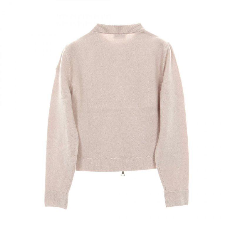 MONCLER 拉鍊羊毛聚酯粉紅羽絨外套 #XS 二手女款-1