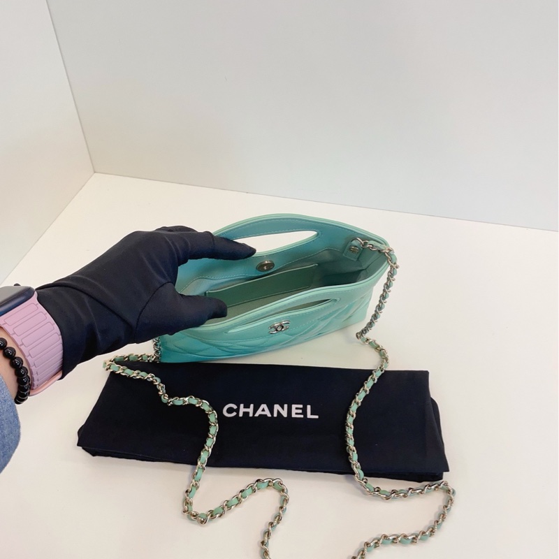 【99新🆕】Chanel 31bag nano 金扣薄荷綠色💚 手提包 斜挎包 單肩包-6