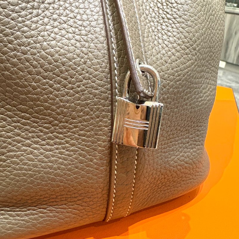 *SHIHNA名牌精品*HERMÈS 菜籃子 Picotin 大象灰銀 22cm Y刻-2