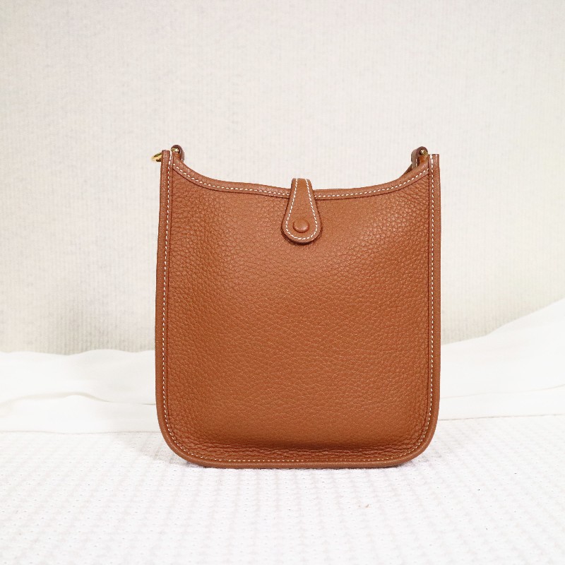 HERMES 愛馬仕 mini Evelyne16 37/GOLD/金棕+金扣-2