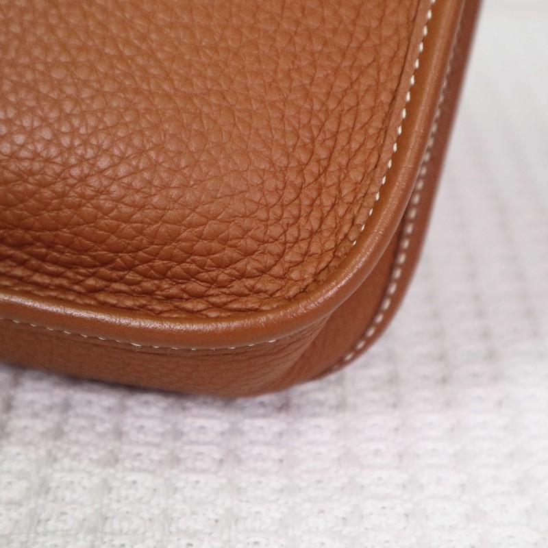 HERMES 愛馬仕 mini Evelyne16 37/GOLD/金棕+金扣-8