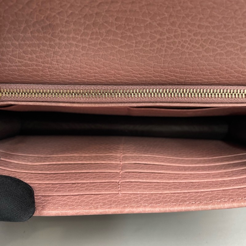 GUCCI 粉色woc鏈條斜背包-2