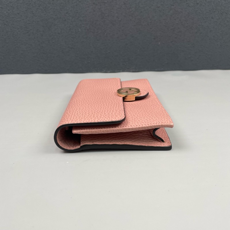 GUCCI 粉色woc鏈條斜背包-4