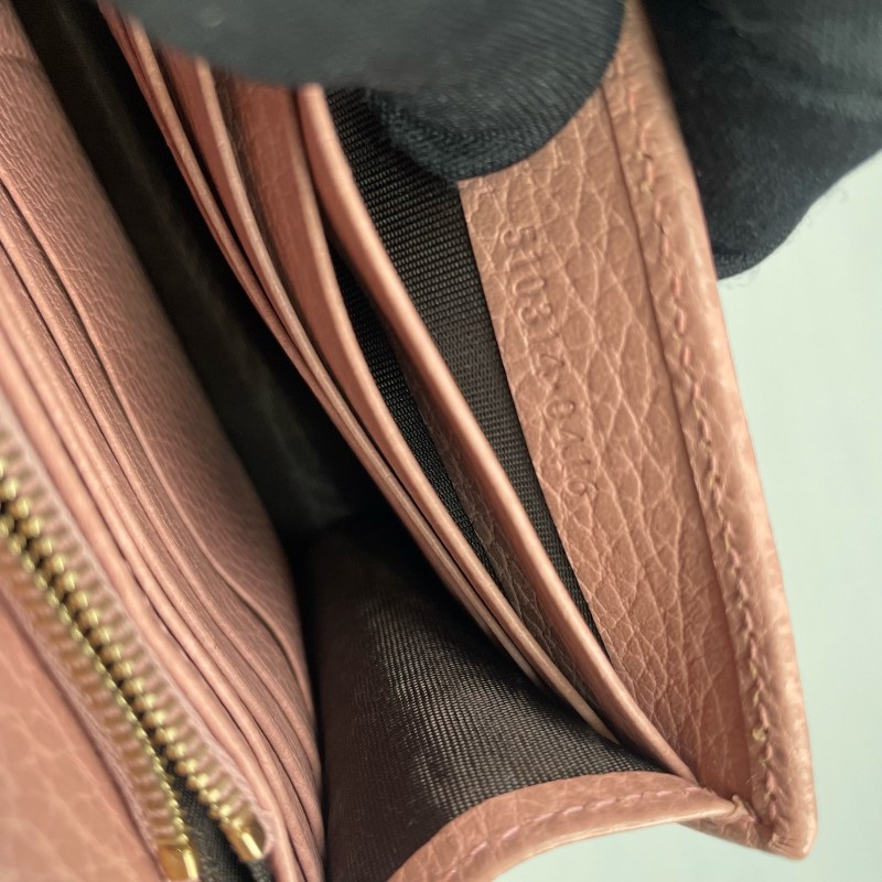 GUCCI 粉色woc鏈條斜背包-20