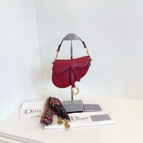 【98新🆕】Dior Saddle 紅金馬鞍包 小號 手提包 斜挎包 單肩包
