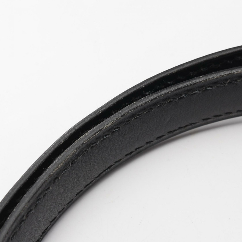 HERMES Box Calf皮革Kelly 32金扣手挽肩背兩用袋Noir-11