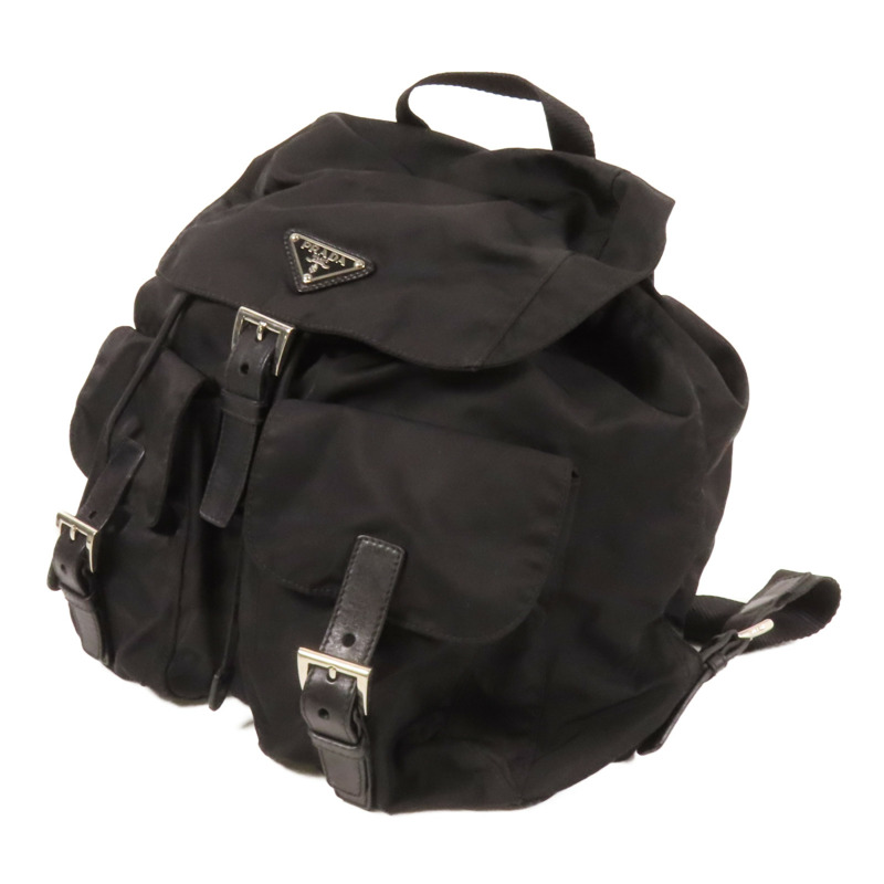 PRADA 尼龍Backpack銀扣背包-2